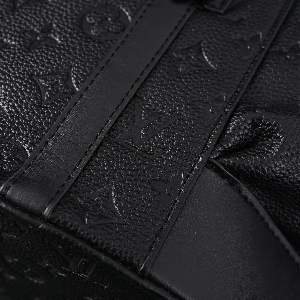 Louis Vuitton Christopher PM Backpack Monogram Shadow Black Leather